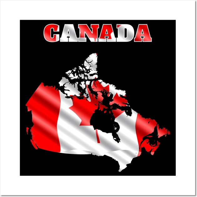 Canada map flag Wall Art by maro_00